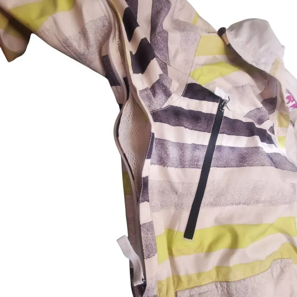 VTG Burton RONIN Gore-Tex Snowboard Jacket Men's Large L Striped Y2K Baggy